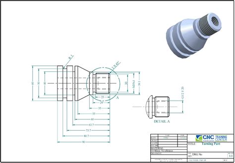 drawing for cnc machines|2d drawing and cnc turning.